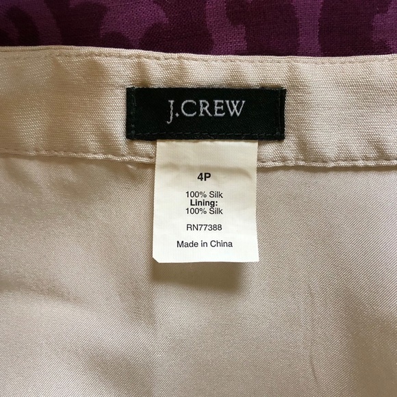 J CREW Shiny Silver Mini Skirt - Picture 3 of 4